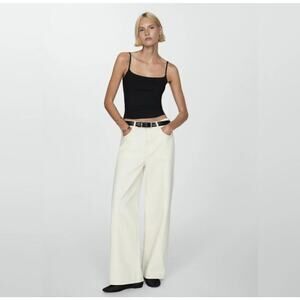 MNG Women's cami black spaghetti strap size Small NWT goth grunge emo